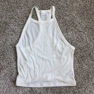 Cream aerie cropped tank
